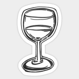 Wonky Wine Sticker